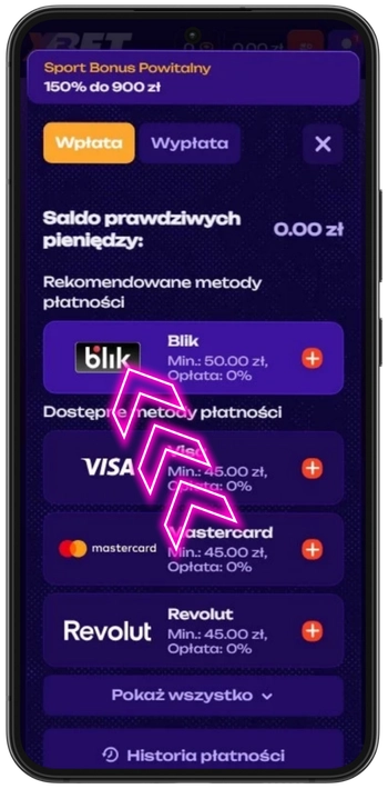 Wybór metody BLIK
