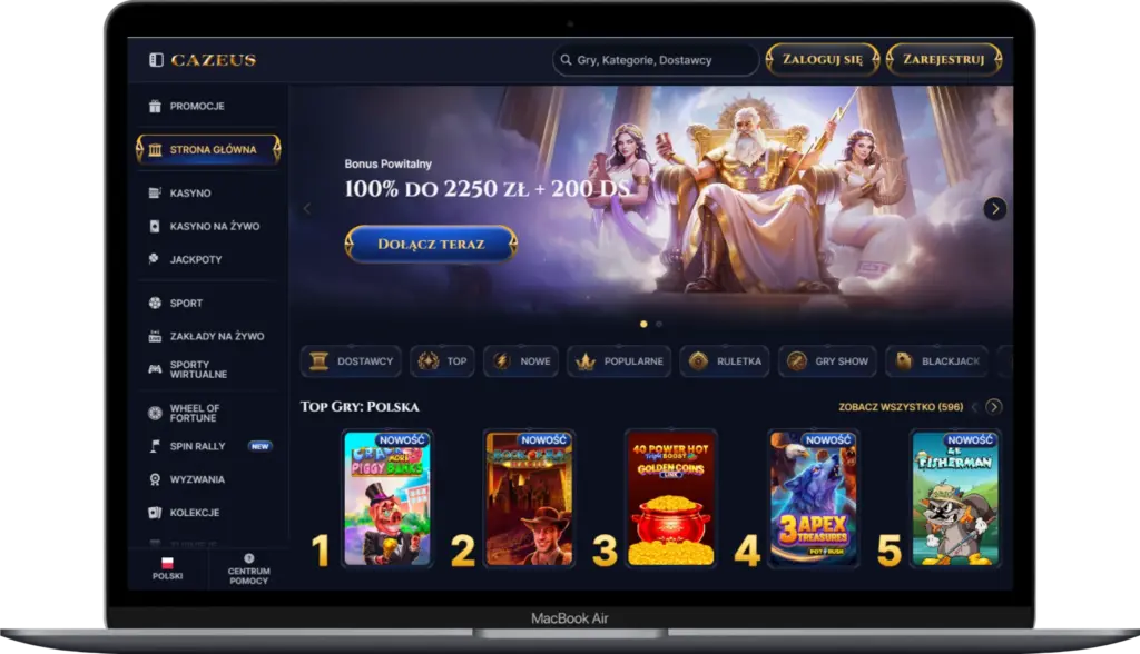Kasyno online bez weryfikacji Cazeus